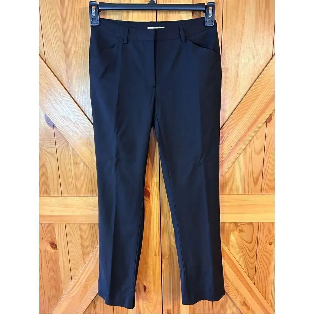 Max Studio Pants Size 0 Black Stretch w/Back Pockets (4659)